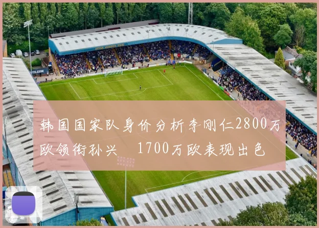 韩国国家队身价分析李刚仁2800万欧领衔孙兴慜1700万欧表现出色